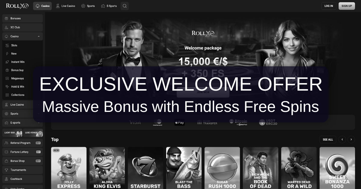 Rollxo Casino Bonus - Claim Free Spins Now